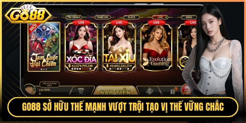 Go88 Livec 🎖️ Truy Cập Trang Chủ Go88 | Tài Xỉu Go 88 8 Go88 sở hữu loạt thế mạnh vượt trội tạo vị thế vững chắc trên thị trường